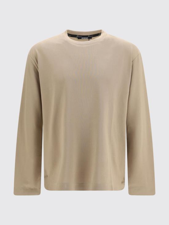 26FW 자크뮈스 롱 카레 롱슬리브 티셔츠 TSM00622AJ00254 150 Beige - JACQUEMUS