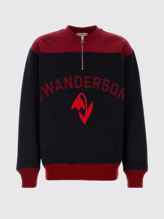 26FW JW앤더슨 긴팔 티셔츠 JW0281PG2033 886 Navy - JW ANDERSON