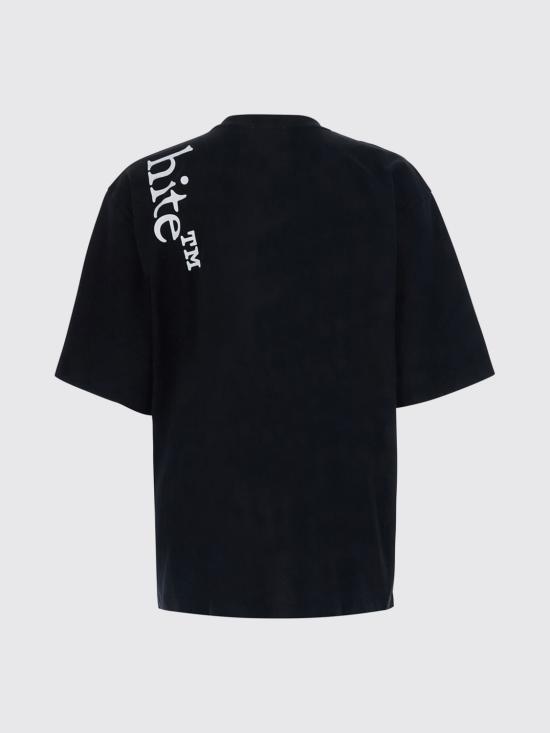 26FW 오프화이트 반팔 티셔츠 44MAA120F26J010 001 Black - OFF WHITE