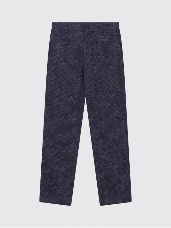 26FW 미소니 팬츠 US26WI04 S91T1 Blue - MISSONI