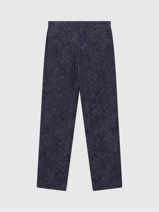 26FW 미소니 팬츠 US26WI04 S91T1 Blue - MISSONI
