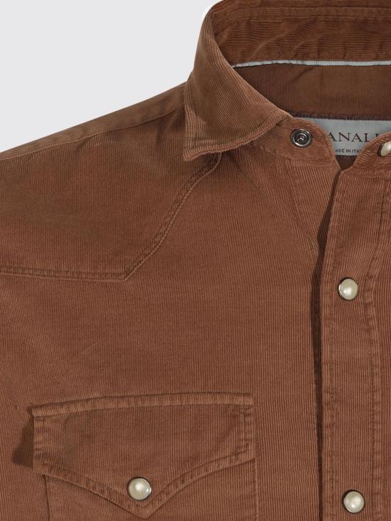 26FW 카날리 셔츠 CSL7066GM03361 501 Camel - CANALI