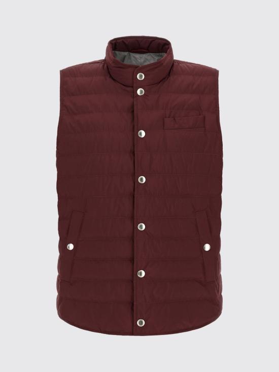 26FW 브루넬로 쿠치넬리 베스트 MV4081711 CWB13 Burgundy - BRUNELLO CUCINELLI