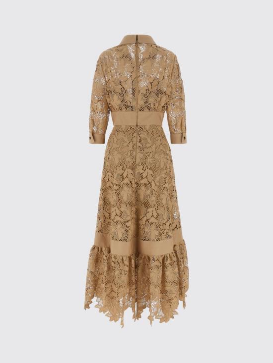26FW 엘리 사브 롱 원피스 D1292NP26POM02 BROWNSUGAR Beige - ELIE SAAB