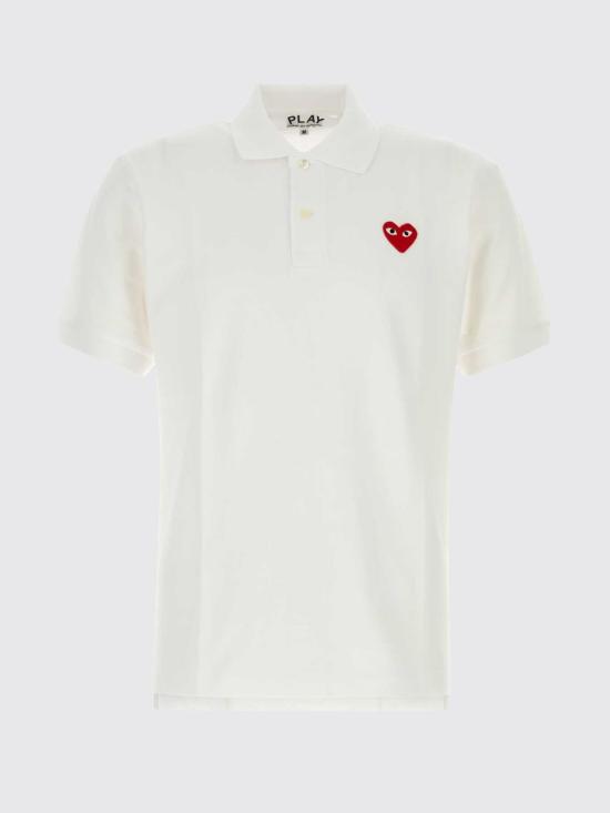 26FW 꼼데가르송 폴로 티셔츠 AXT006051 White - COMME DES GARCONS
