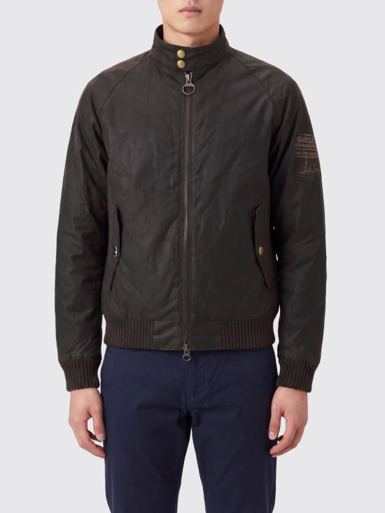 26FW 바버 인터내셔널 스티브 맥퀸 머천트 왁스 봄버 재킷 MWX0465 OL71 Olive