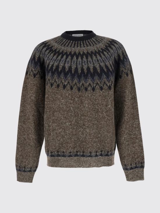 26FW 로베르토 콜리나 스웨터 263MYB12001 08 Brown - ROBERTO COLLINA