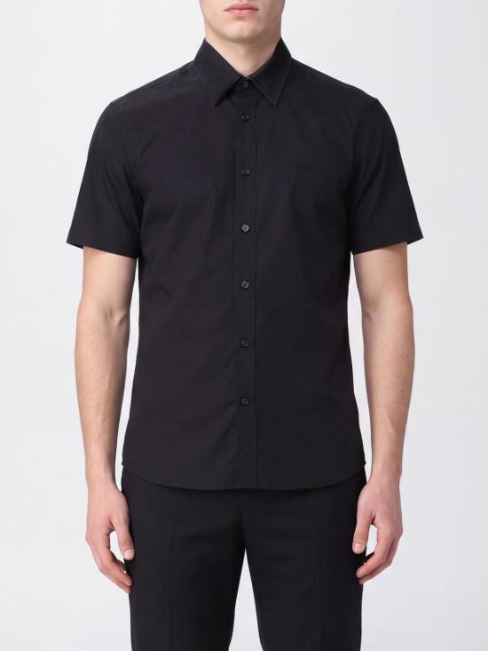 26FW 버버리 슬림핏 스트레치 코튼 셔츠 8079596 Black