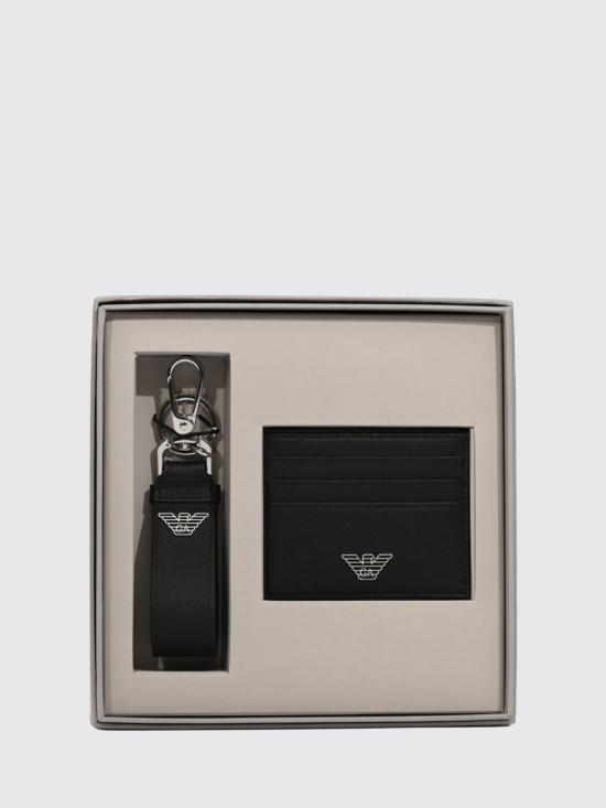 26FW 엠포리오 아르마니 카드지갑 EM003598AF13805 UC001 Black - EMPORIO ARMANI