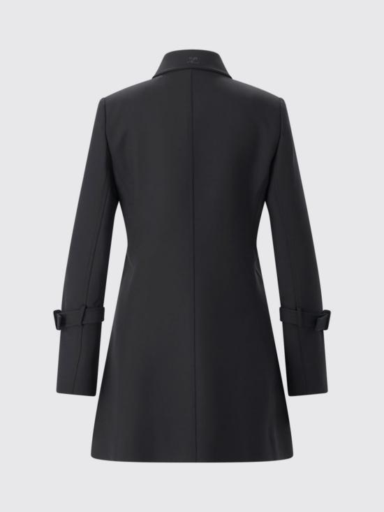 26FW 쿠레쥬 코트 326CMA301PL0170 9999 Black - COURREGES