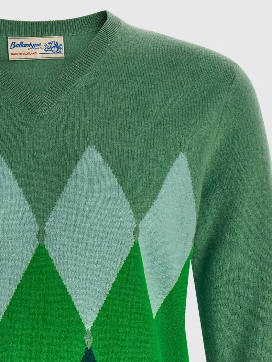 26FW 발렌타인 스웨터 B2P00112KA8 92532 Green - BALLANTYNE