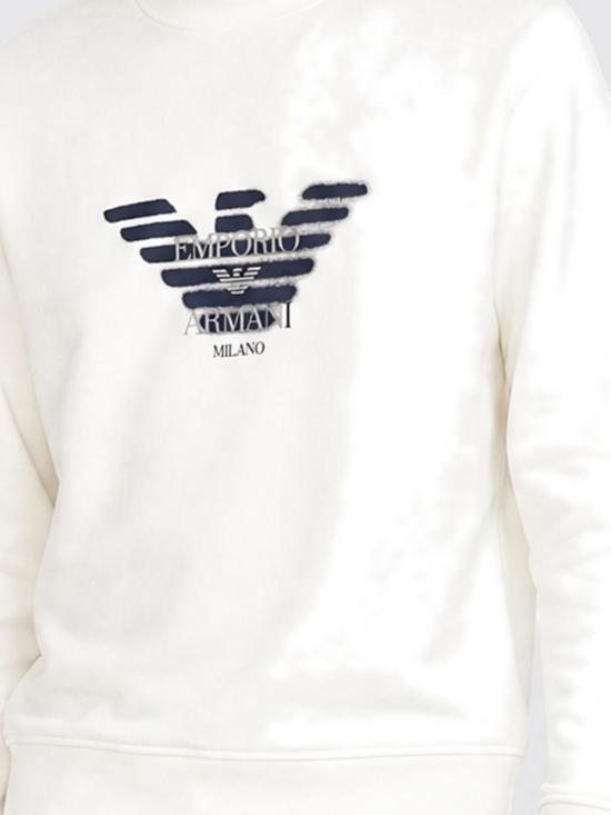 26FW 엠포리오 아르마니 긴팔 티셔츠 EM007315AF10013 U0003 White - EMPORIO ARMANI
