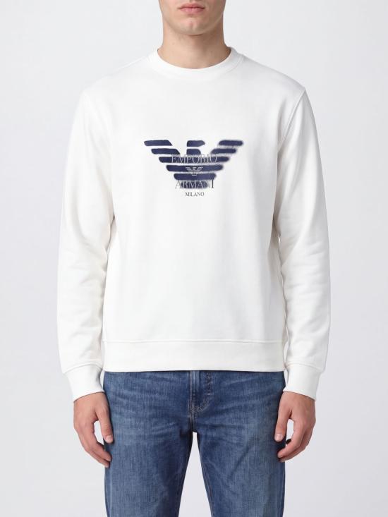 26FW 엠포리오 아르마니 긴팔 티셔츠 EM007315AF10013 U0003 White