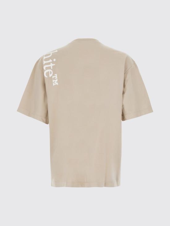 26FW 오프화이트 반팔 티셔츠 44MAA120F26J010 031 Beige - OFF WHITE