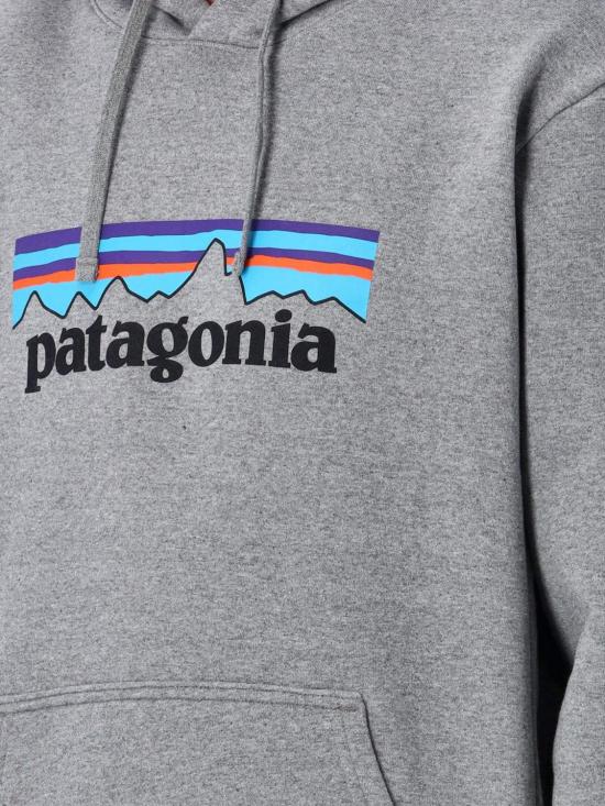 26FW 파타고니아 P-6 로고 업라이절 후드 티셔츠 39622 GLH Grey - PATAGONIA