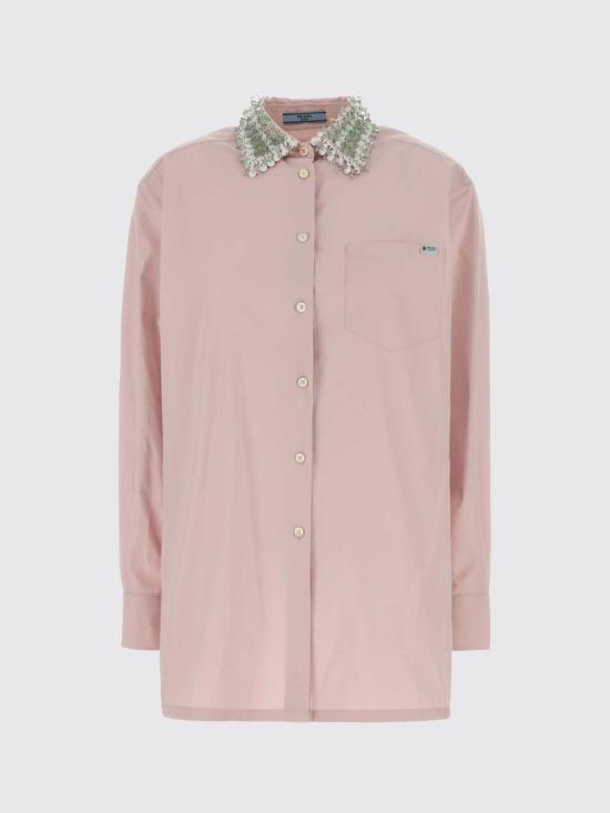 26FW 프라다 팝린 셔츠 P453JRSOOO1XV2 F0E18 Beige