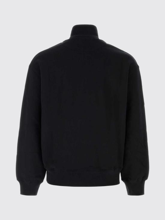 26FW 메종키츠네 폭스 헤드 컴포트 하프 집 스웨트셔츠 PM00305KM0341 P199 Black - MAISON KITSUNE