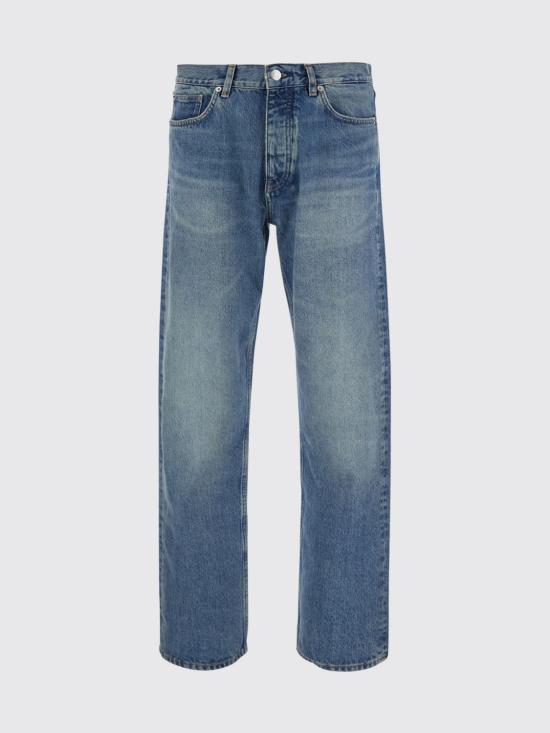26FW 선플라워 크롭 와이드 리지드 데님 팬츠 5174 720 Blue - SUNFLOWER