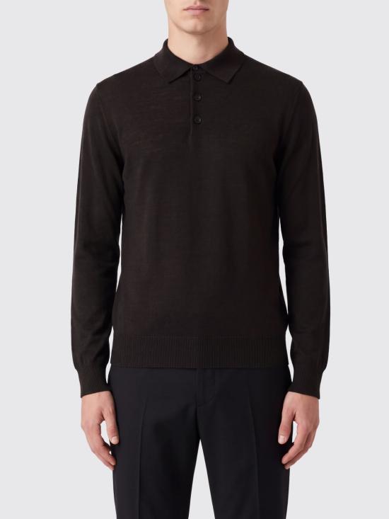 26FW 엠포리오 아르마니 폴로 티셔츠 EM005804AF25400 U6029 Brown
