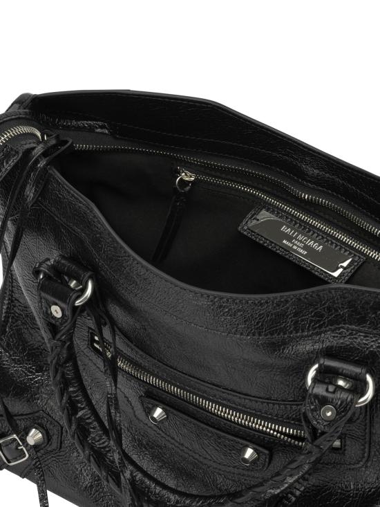 26FW 발렌시아가 르 시티 백 미디움 8657602ACLR1000 Black - BALENCIAGA