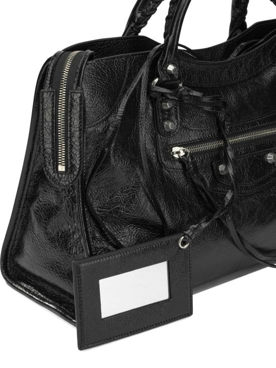 26FW 발렌시아가 르 시티 백 미디움 8657602ACLR1000 Black - BALENCIAGA