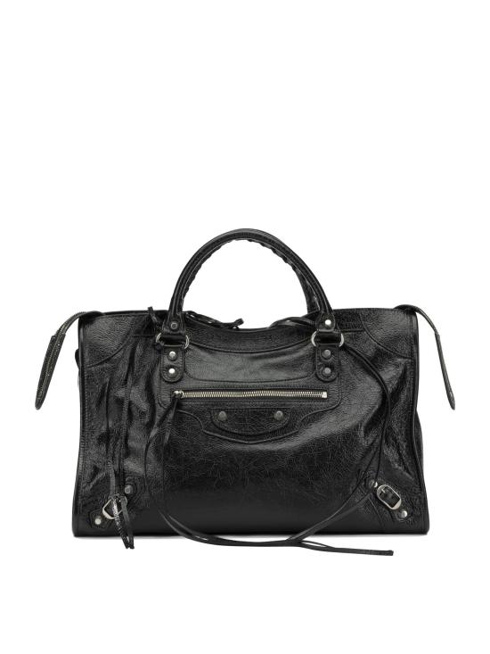26FW 발렌시아가 르 시티 백 미디움 8657602ACLR1000 Black