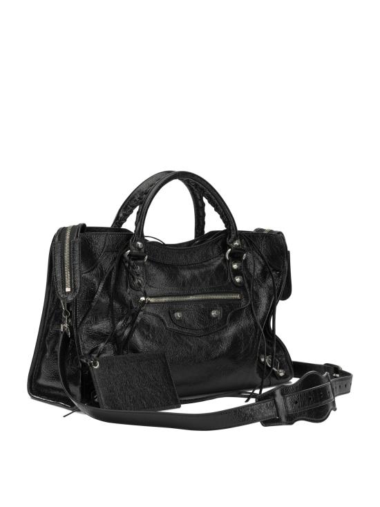 26FW 발렌시아가 르 시티 백 미디움 8657602ACLR1000 Black - BALENCIAGA
