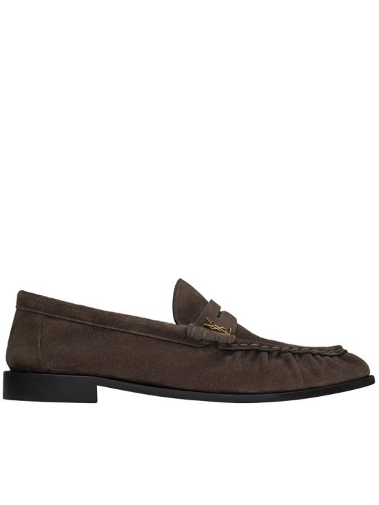 26FW 생로랑 르 스웨이드 로퍼 839471 2W5AC Brown