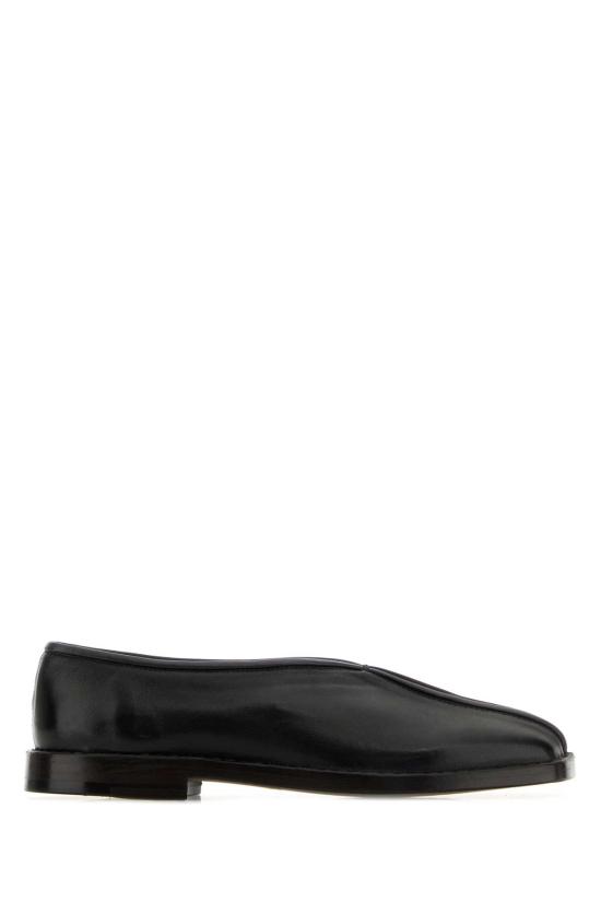 26FW 르메르 플랫 파이프드 슬리퍼 FO0291LL0023 MU096 Black