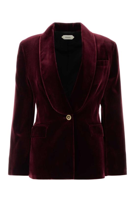 26FW 베르사체 수트 자켓 10265651A19180 1R580 Burgundy