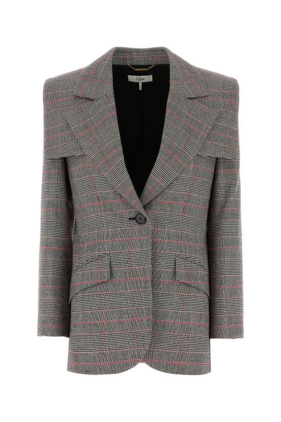 26FW 끌로에 수트 자켓 CH26WVE35167 935 Checked