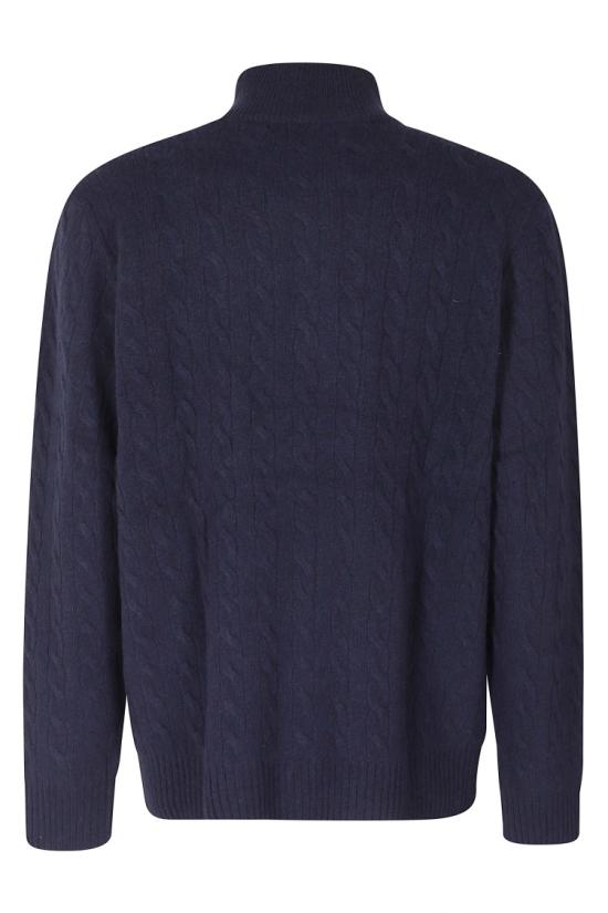 26FW 폴로 랄프로렌 포니 자수 케이블 니트 점퍼 710876766 099 Black - POLO RALPH LAUREN