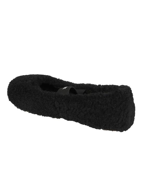 26FW 문부츠 시어링 퍼 발레리나 플랫슈즈 80D2400010 Black - MOON BOOT
