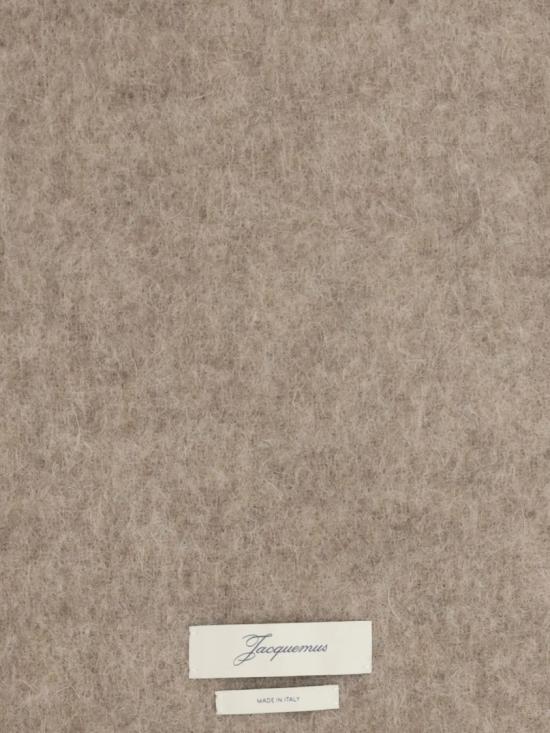 26FW 자크뮈스 프린지 울 스카프 ACU00572 DOT4032 193 Grey - JACQUEMUS