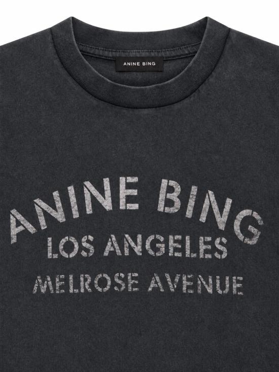 26FW 애니빙 반팔 티셔츠 A0812930 WBL1 BLACK - ANINE BING