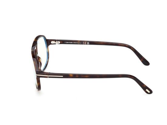 26SS 톰포드 선글라스 Ft6082-B 호피무늬 메탈릭 액센트 에비에이터 안경 - TOMFORD