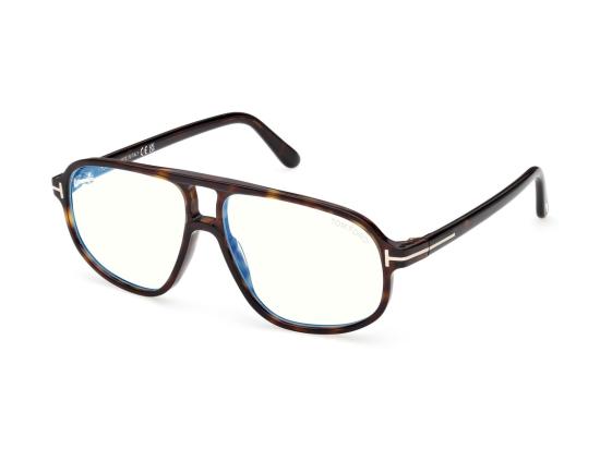 26SS 톰포드 선글라스 Ft6082-B 호피무늬 메탈릭 액센트 에비에이터 안경 - TOMFORD