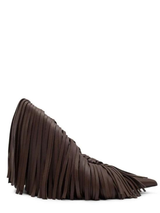26FW 지아 보르기니 힐/펌프스 AMELIAFRINGES4710TIRAMISU Black