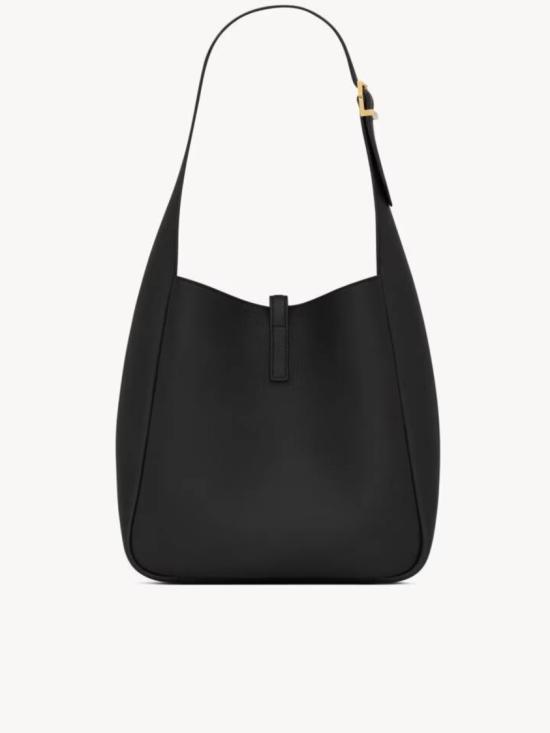 26FW 생로랑 LE 5 A 7 서플 그레인드 레더 스몰백 850533 AAAUQ Black - SAINT LAURENT