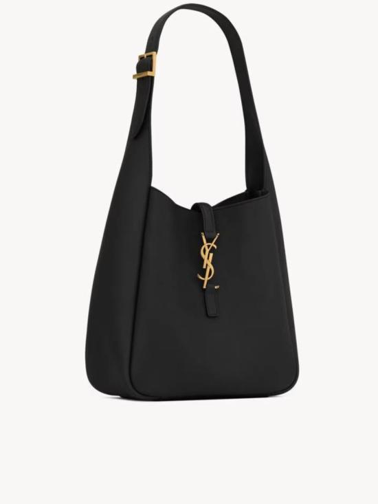 26FW 생로랑 LE 5 A 7 서플 그레인드 레더 스몰백 850533 AAAUQ Black - SAINT LAURENT