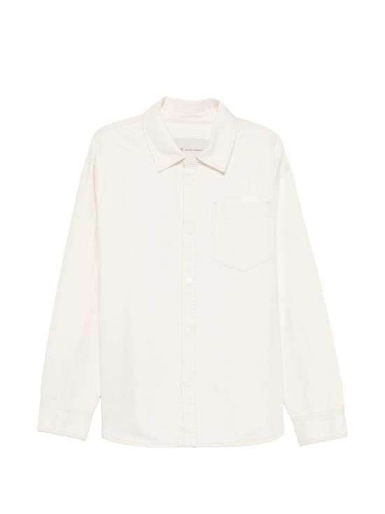 26FW 아미 아미 드 꾀흐 데님 오버셔츠 UJK918 DE0134 136 WHITE CREAM DOM