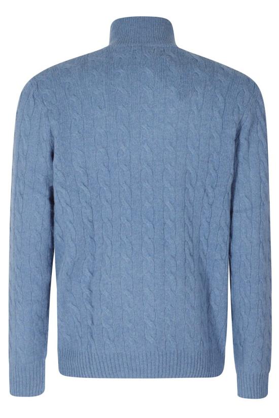 26FW 폴로 랄프로렌 포니 자수 케이블 니트 점퍼 710876766 099 Blue - POLO RALPH LAUREN