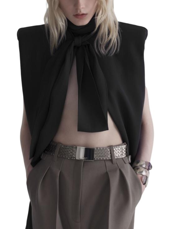 26FW 뮈글러 탑 26W1TO 0916196 1999 Black
