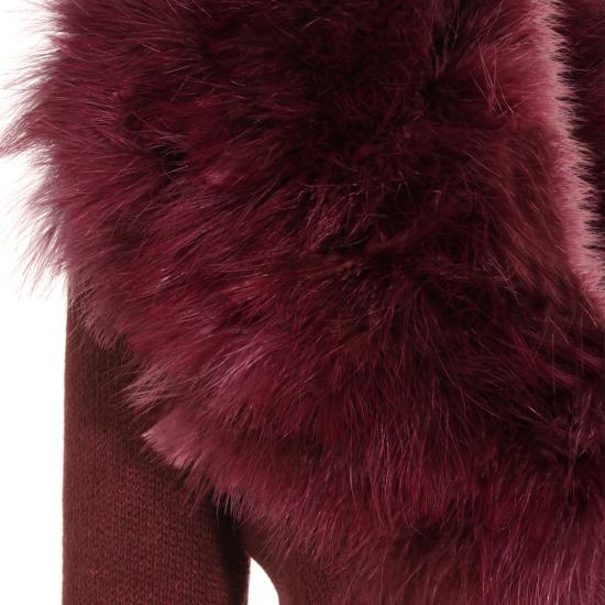 26FW 블루마린 니트웨어 RF6197MAB3991317 Burgundy - BLUMARINE