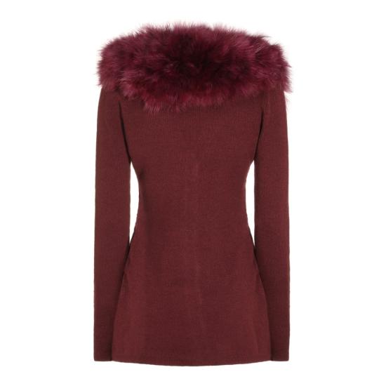 26FW 블루마린 니트웨어 RF6197MAB3991317 Burgundy - BLUMARINE