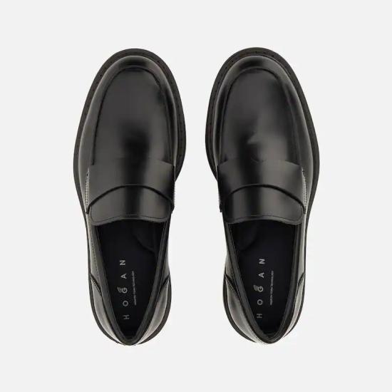 26FW 호간 로퍼 HXM7040FZ10UWNB999 Black - HOGAN