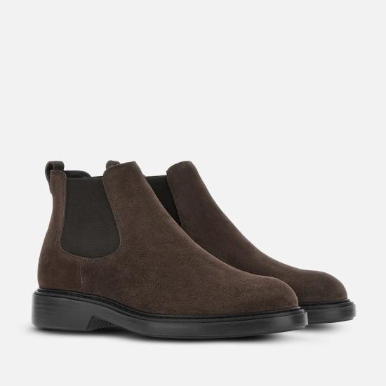 26FW 호간 부츠 HXM7040GF00HG0S808 Brown - HOGAN