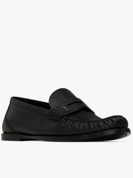 26FW 생로랑 스무스 레더 카산드라 로퍼 820618 AAELH Black - SAINT LAURENT