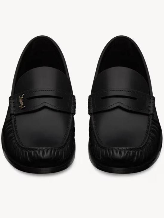 26FW 생로랑 스무스 레더 카산드라 로퍼 820618 AAELH Black - SAINT LAURENT