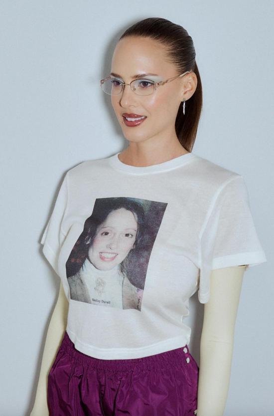  패션 브랜드 컴퍼니 반팔 티셔츠 패션 브랜드 회사 Shelley Duvall 울 블렌드 Tommy 티셔츠 - FASHION BRAND COMPANY